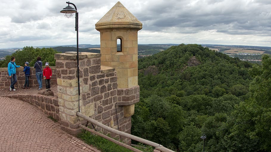 thuringia germany, landscape, thuringian forest, wartburg castle HD wallpaper