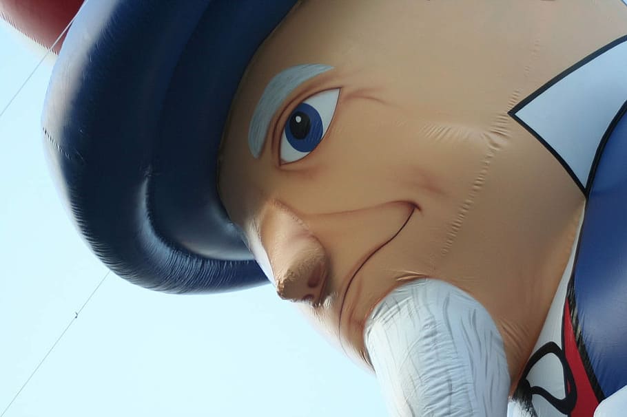 Uncle Sam inflatable balloon, Parade, Independence, patriotic HD wallpaper