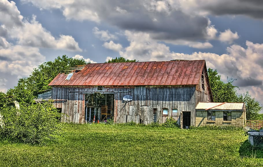 barn, rustic, barns, ohio, digital art, rural, scenic, country HD wallpaper