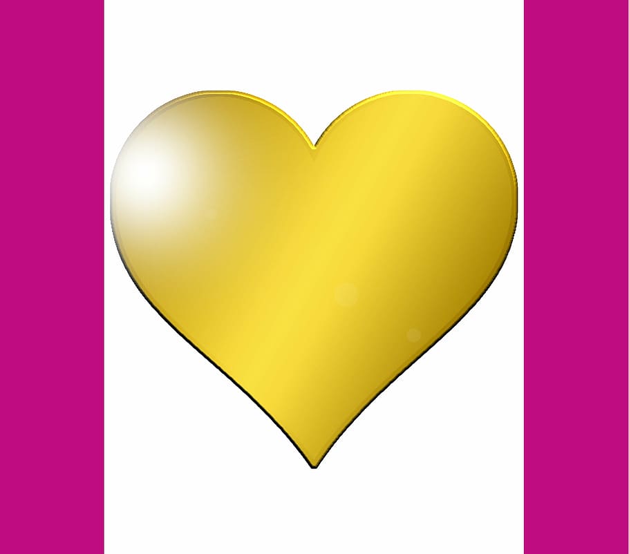 heart, gold, appreciation, thank you, celebration, symbol, love, HD wallpaper