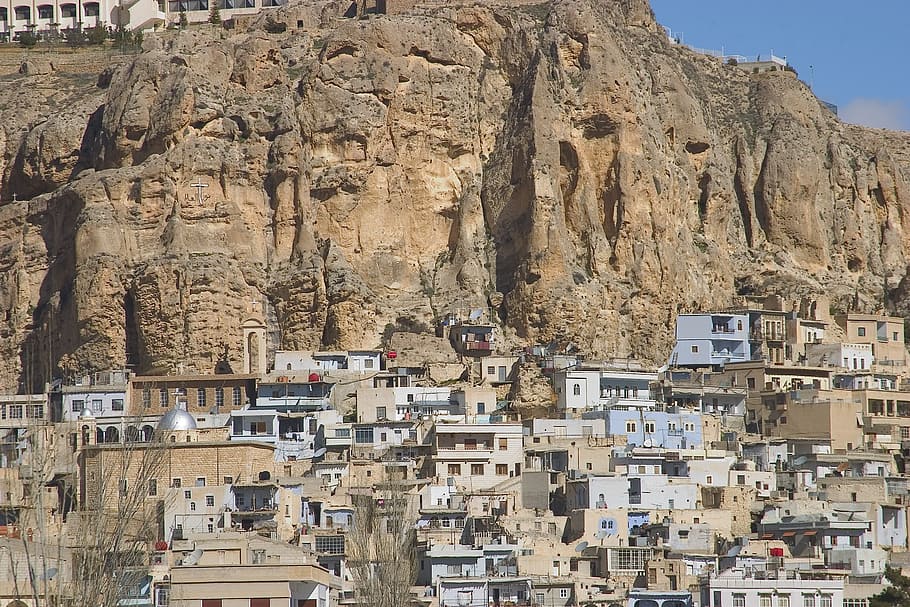 syria, seidnaya, maalola, christlisches villages, architecture, HD wallpaper