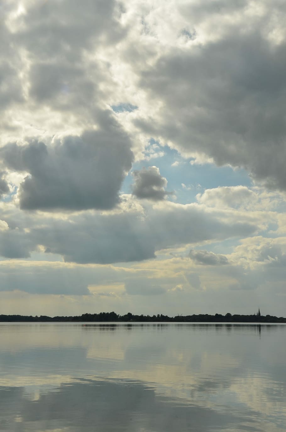 Water, Plas, Horizon, Mirror, more, reflection, cloud, view HD wallpaper