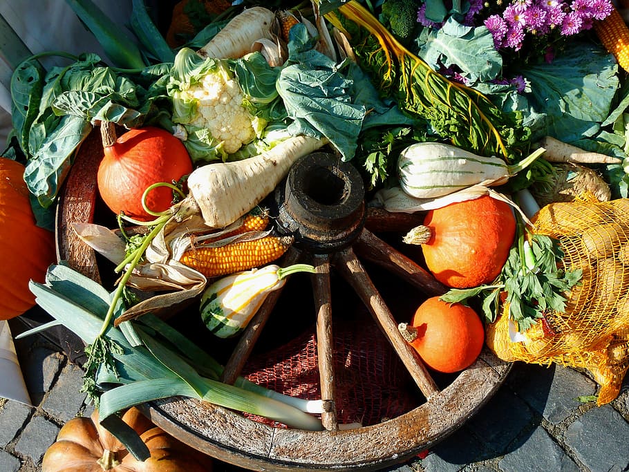 variety of vagetables, vegetables, market, fruit, healthy, food HD wallpaper