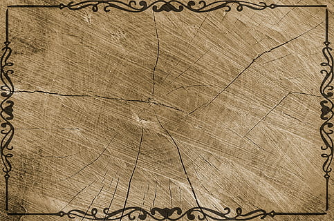 rectangular brown wooden photo frame, tree, texture, grain HD wallpaper