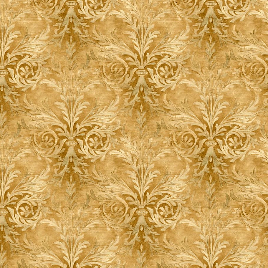 brown floral textile, paper, background, old, multi color, art HD wallpaper