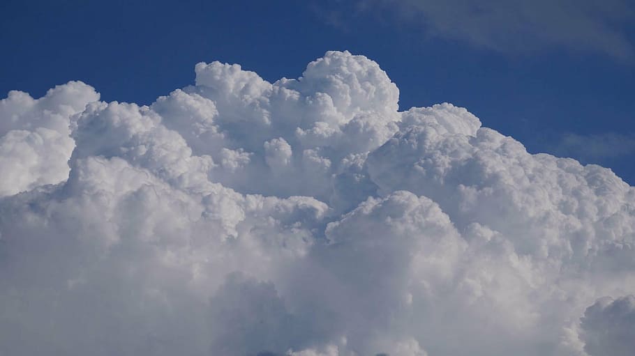 time lapse photography of cumulus clouds, clouds heap, sky HD wallpaper
