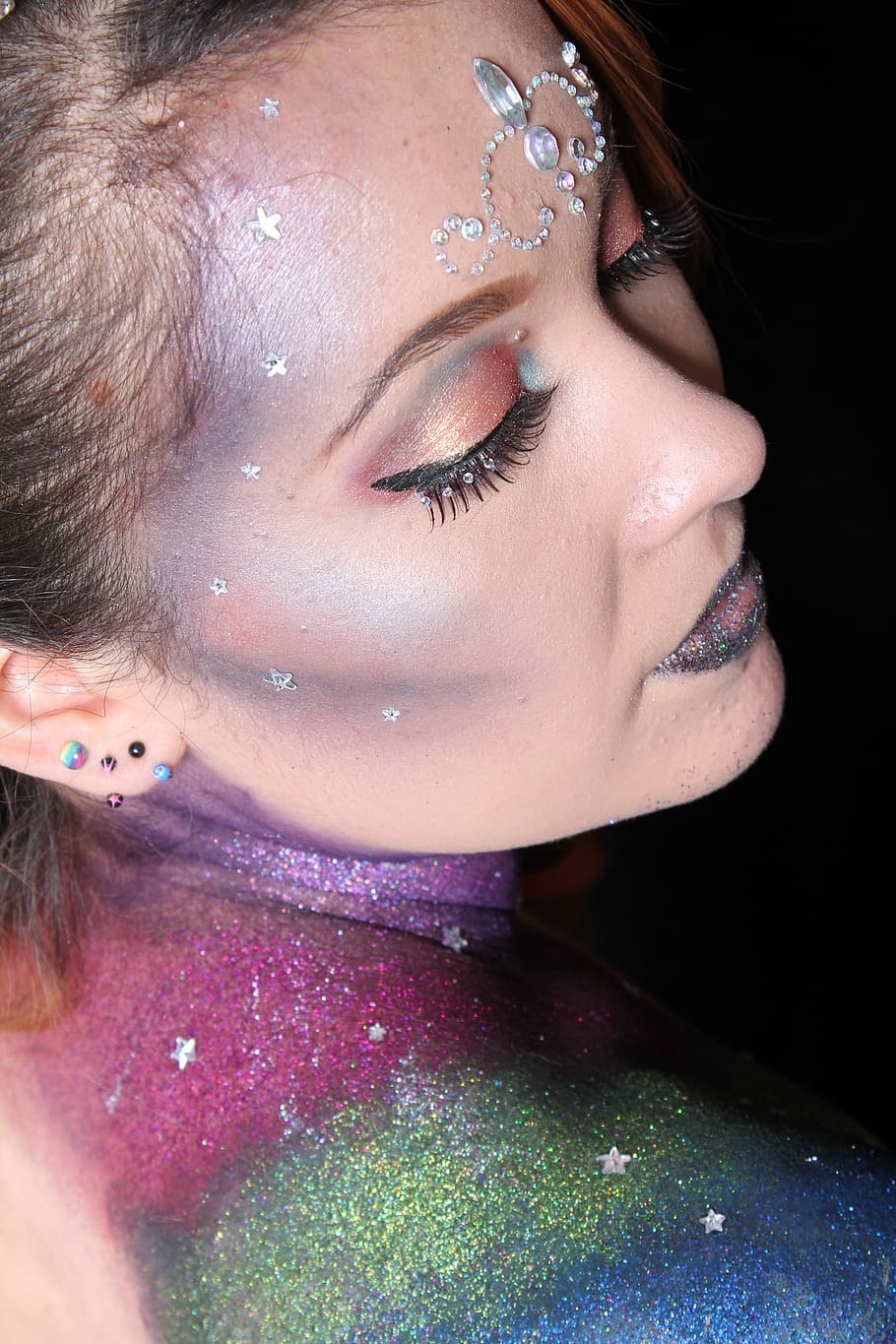 make up, carnival, face, women, human Face, fashion, beauty HD wallpaper