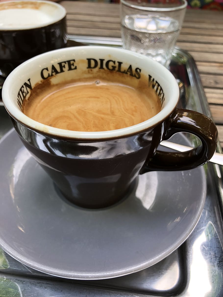 coffee, drink, espresso, cup, hot, food and drink, refreshment HD wallpaper