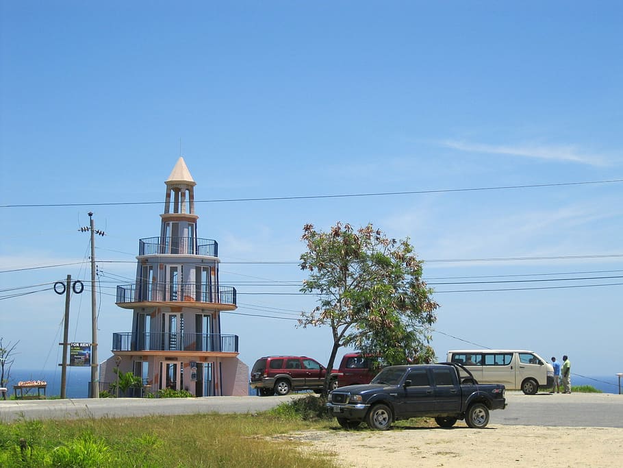 Lighthouse, Caribbean, Litoral, copy space, transportation HD wallpaper