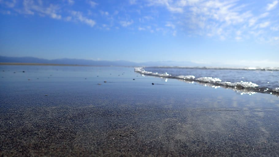 Ocean, Tranquil, Water, Waves, nature, no people, sky, tranquility HD wallpaper