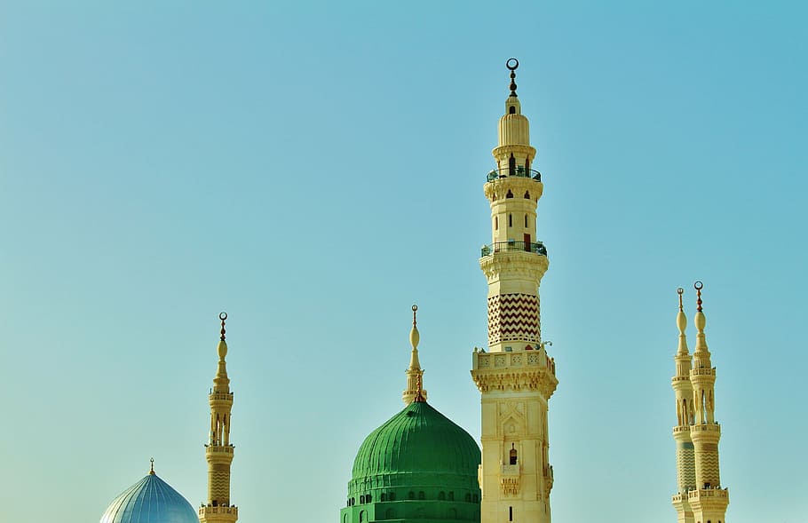 selective focus photography of gothic building, religious, muhammad HD wallpaper