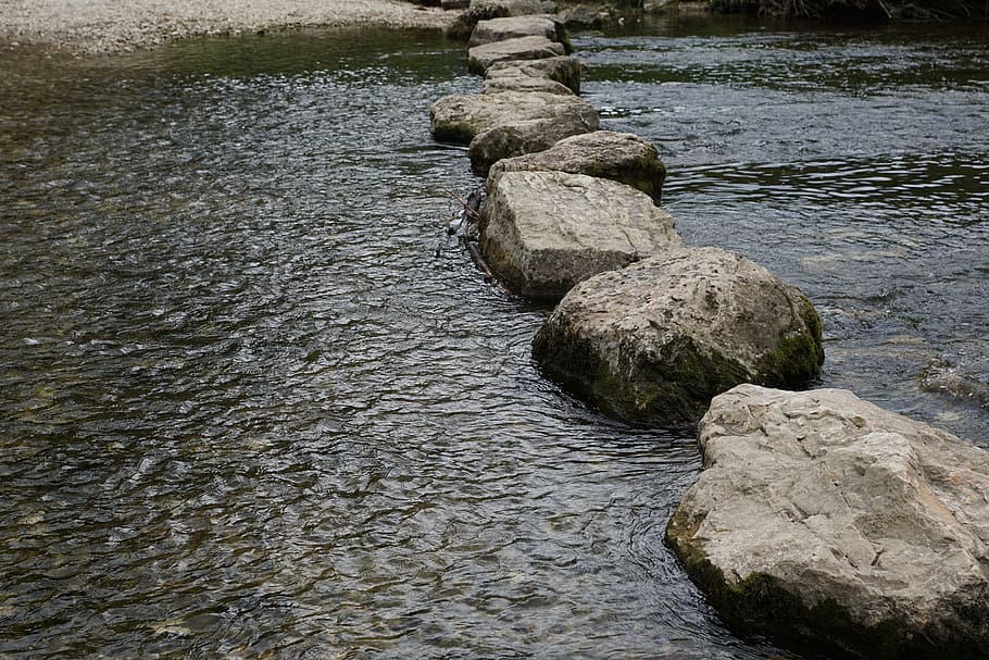 Danube, River, Waters, Germany, stones, fridingen, beuron, no people HD wallpaper