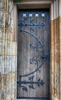door, oak, old, input range, wooden door, old door, ornament HD wallpaper