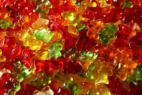 HD wallpaper: gummibärchen, gummi bears, fruit jelly, haribo ...