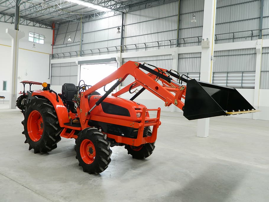 front loader, บุ้งกี๋, tracktor, industry, machinery HD wallpaper