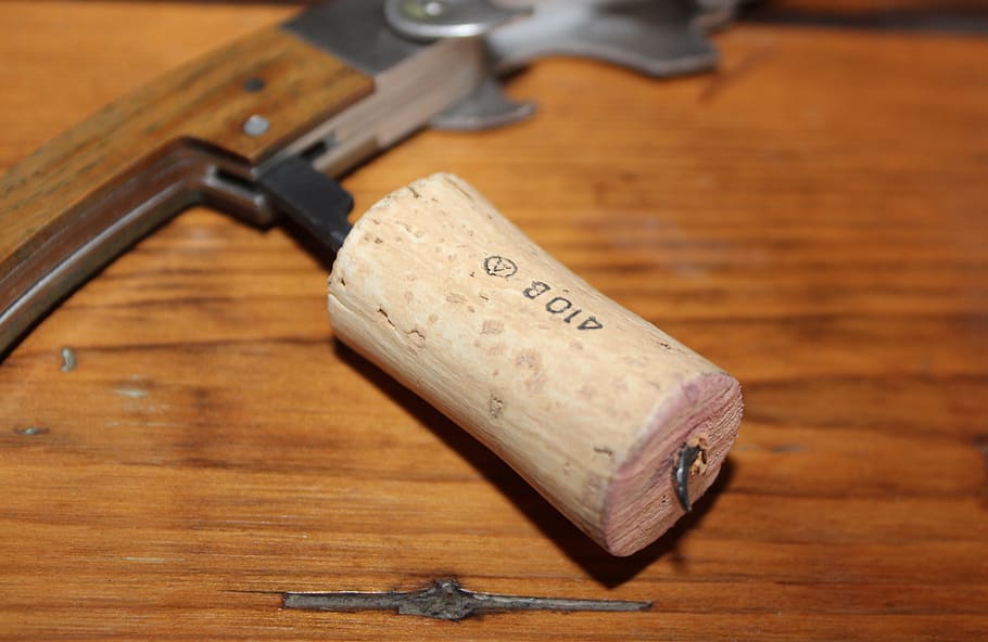 Wine, Cork, Corkscrew, Bottle, uncork, red wine, drink, benefit from HD wallpaper