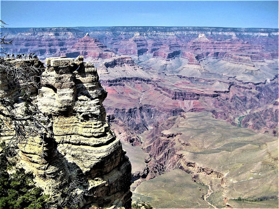 Gran, Canyon, Usa, Rocks, Gulf, gran canyon, grand Canyon National Park, HD wallpaper
