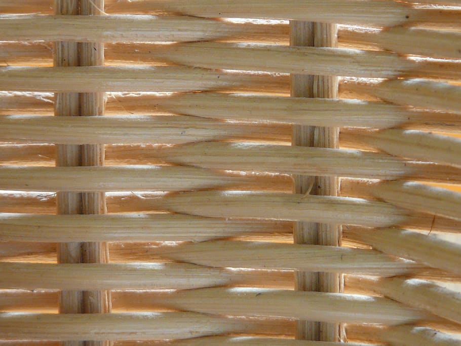 rattan, braid, wicker, basket, woven, hand labor, decorative, HD wallpaper