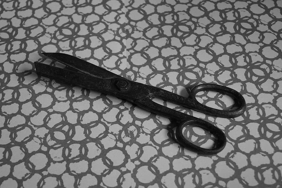 Scissors, Cut, Old Fashioned, Metal, stainless, rusty, arts crafts HD wallpaper