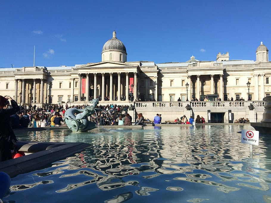 london, square, trafalgard, architecture, building exterior HD wallpaper
