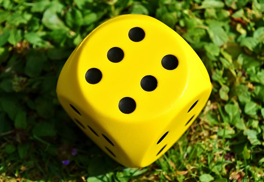 Cube, Play, Yellow, Points, Numbers, Eyes, numbers eyes, number cube HD wallpaper