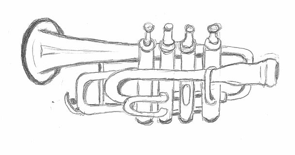 Trumpet Outline Vector Art PNG Images | Free Download On Pngtree