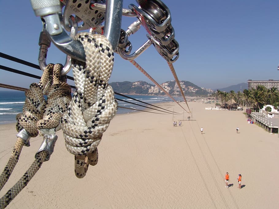 beach, acapulco, mexico, water, sea, nature, sky, transportation HD wallpaper