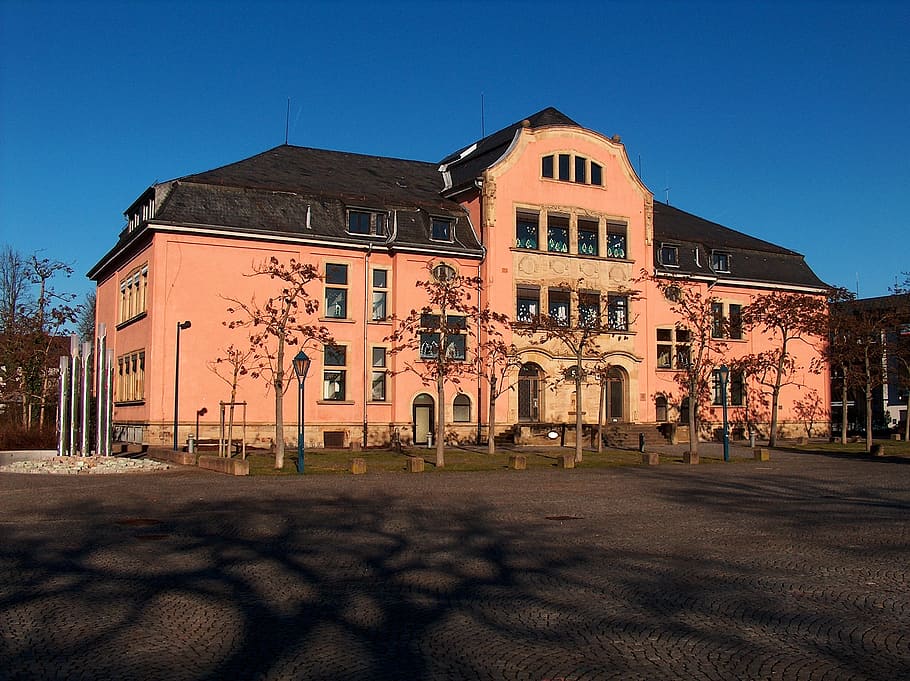 school, building, architecture, house, hockenheim, education HD wallpaper