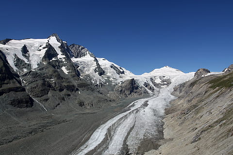 großglockner, glacier, pasterze, alps, mountains, austria HD wallpaper