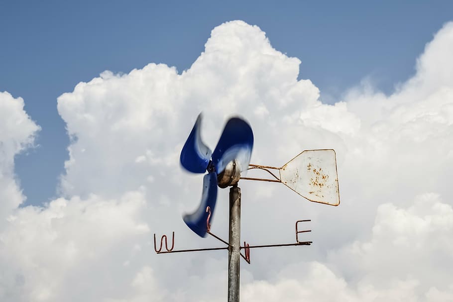 anemometer, wind gauge, weather, speed, equipment, direction