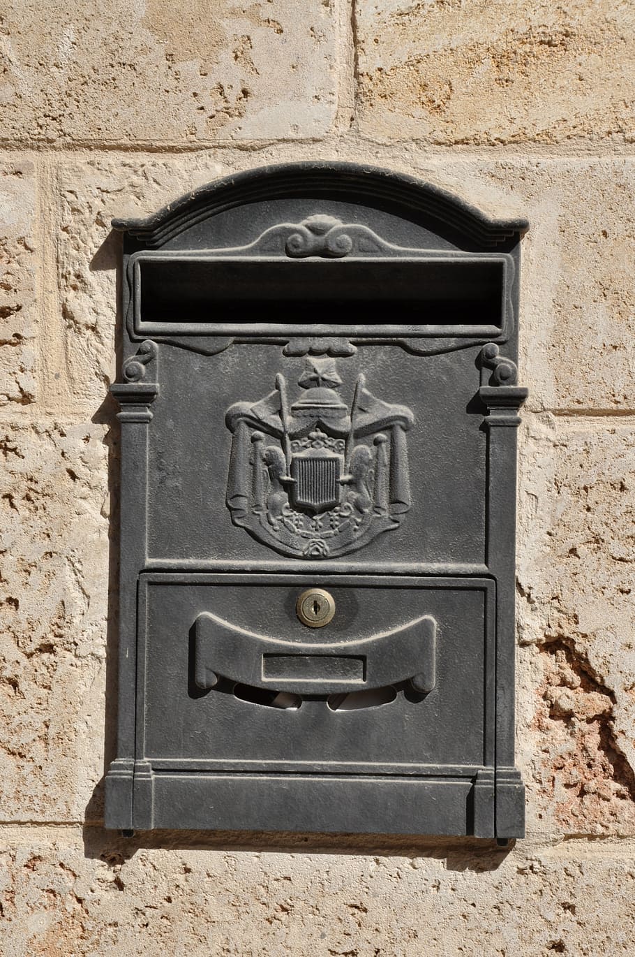 mailbox, send, communication, metal, post, grey, delivery, letterbox HD wallpaper