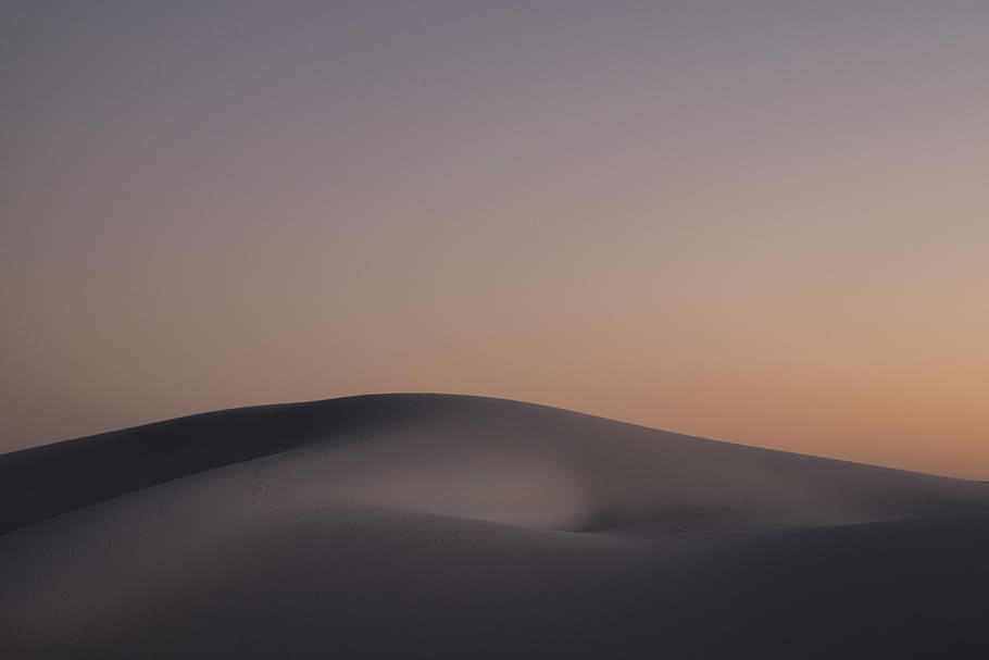 desert during golden hour, desert erg, dune, sand dune, dusk, HD wallpaper