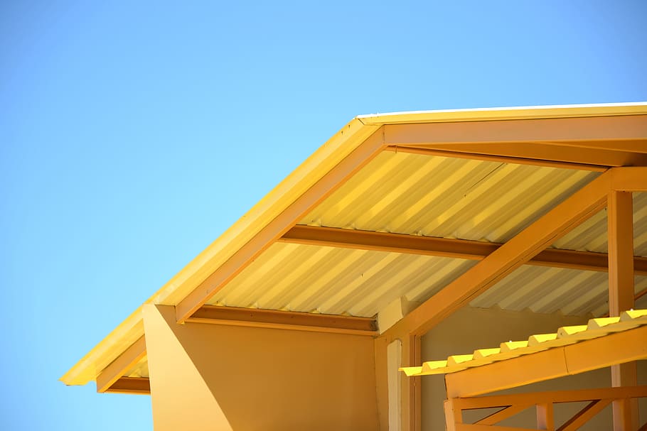 contrast, sky, blue sky, sol, home, coverage, clear sky, architecture HD wallpaper