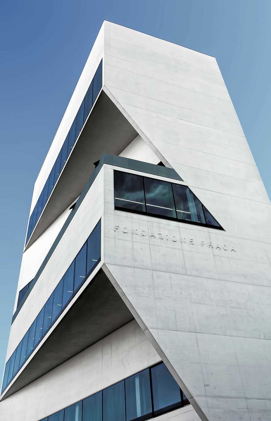 architectural photography of building, low-angle photography of white and curtain wall building HD wallpaper