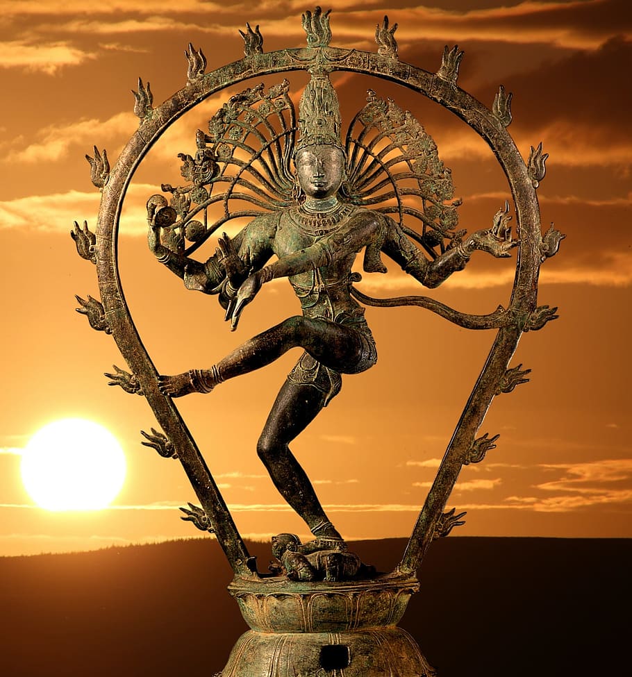 Hindu God statue, shiva, goddess, deity, india, indian, hinduism, HD wallpaper