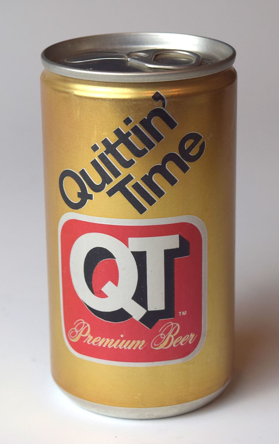 beer, quit, quitting, can, vintage, aluminum, work, labor, text HD wallpaper
