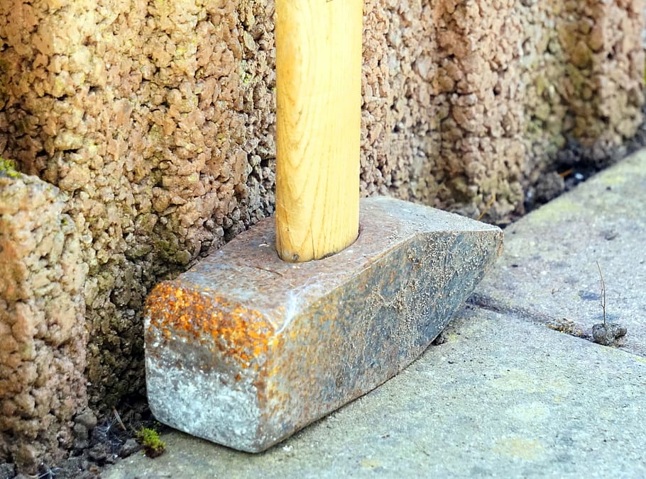 hammer, stone, nature, solid, close-up, rock, no people, day HD wallpaper