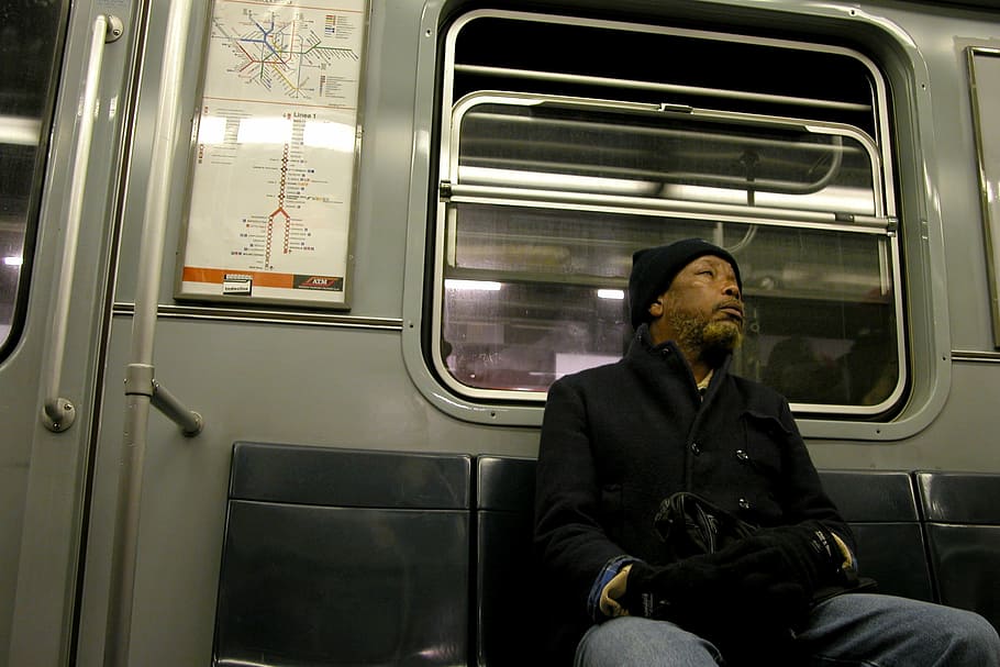 metro, milan, man, solitude, transportation, mode of transportation HD wallpaper