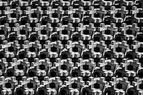 gray and black cross wallpaper, black and gray digital wallpaper HD wallpaper