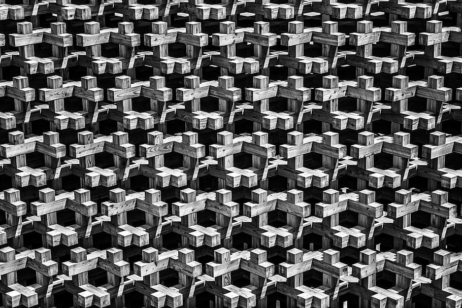 gray and black cross wallpaper, black and gray digital wallpaper HD wallpaper