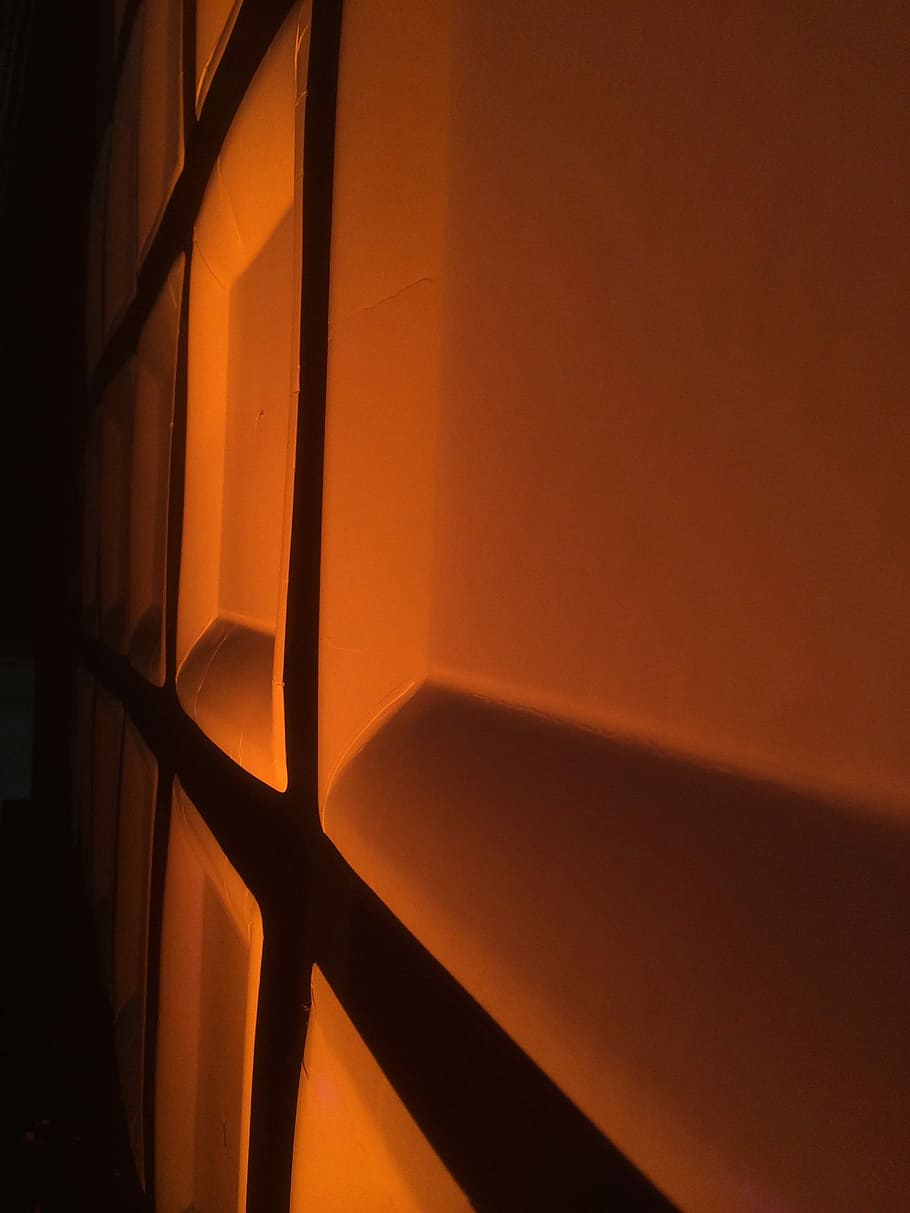 Lighting, Shadows, Color, Yellow, orange color, no people, backgrounds HD wallpaper
