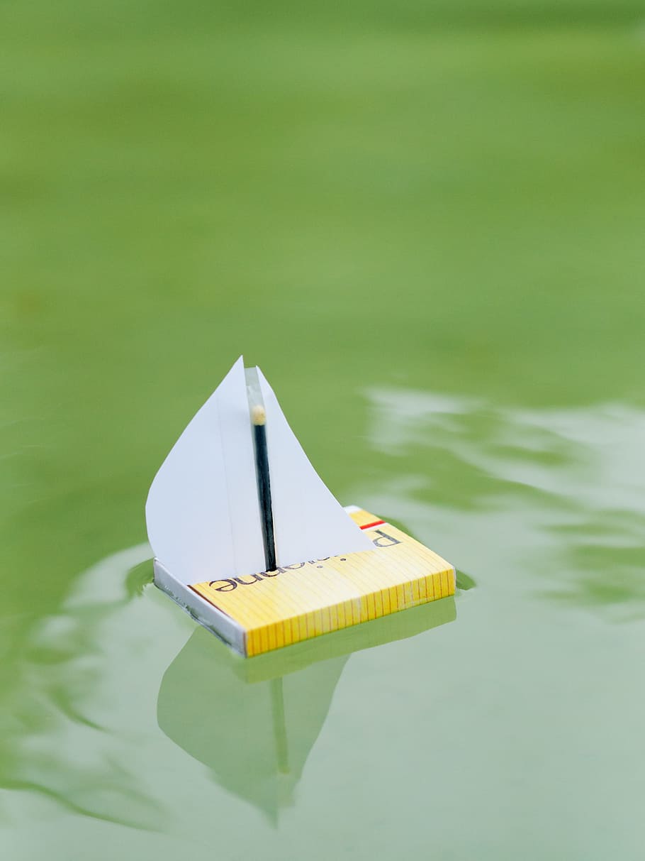 Paper, Boot, Fold, Ship, papierschiff, origami, water, art HD wallpaper