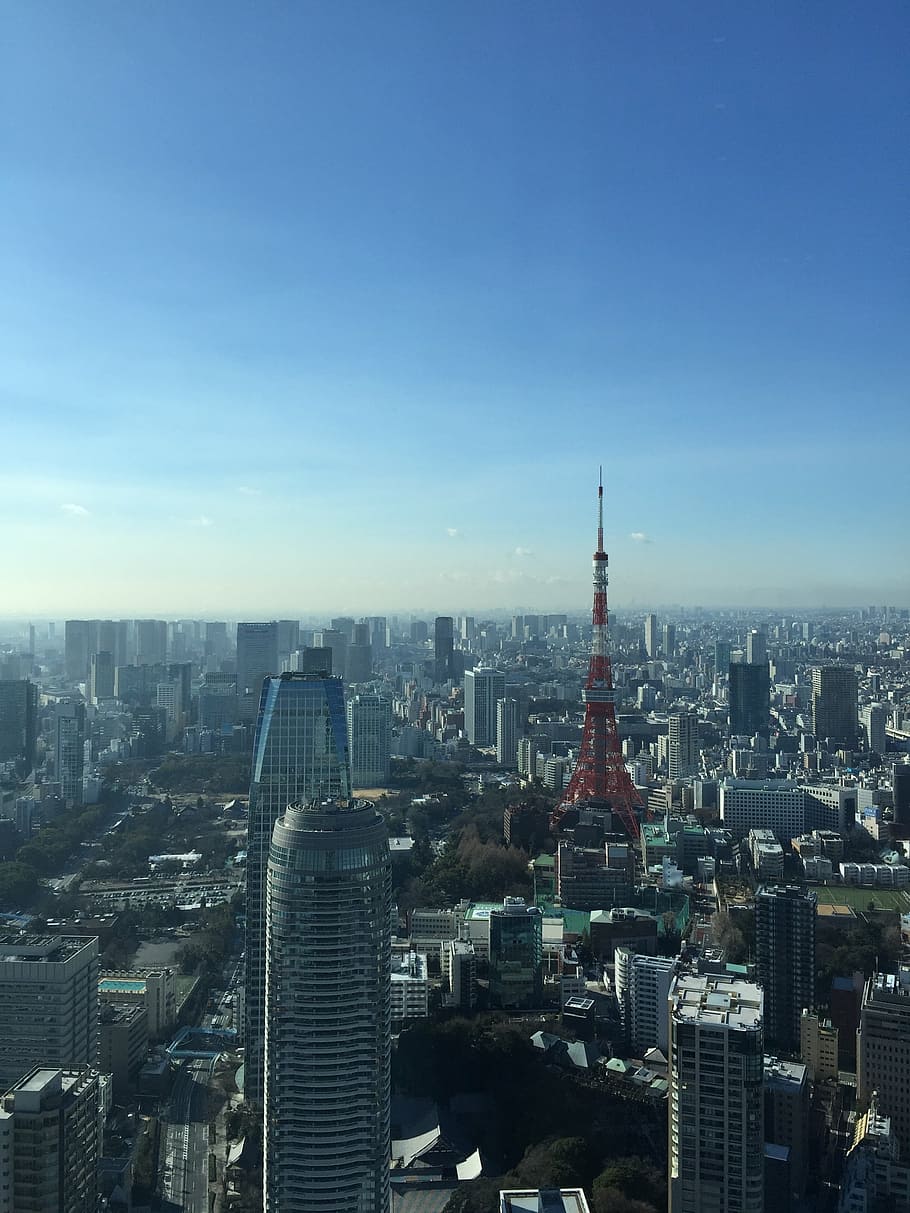 tokyo, tower, sky, cityscape, urban Skyline, skyscraper, famous Place HD wallpaper