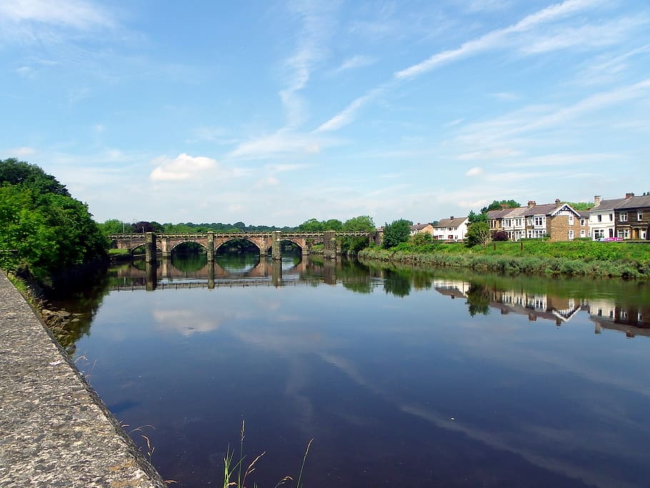 Tranquil, Waters, River, River, Ribble, lancashire, architecture HD wallpaper