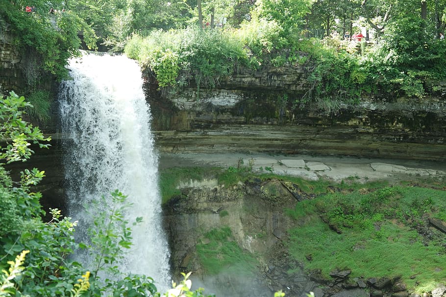 Nature, River, Waterfall, motion, flowing water, beauty in nature HD wallpaper