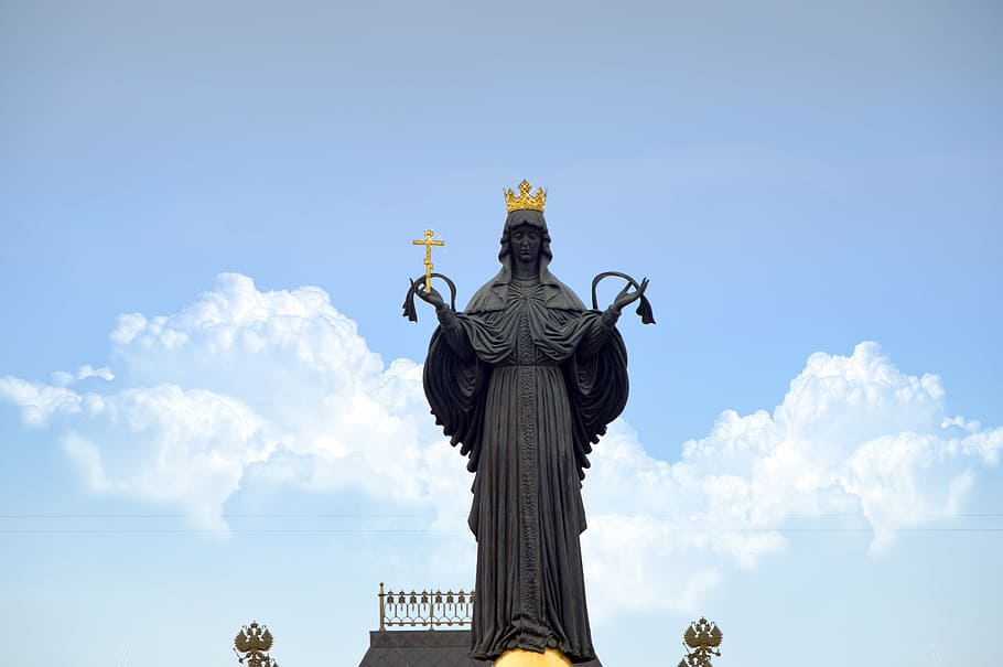 catherine, krasnodar, monument, krasnodar city, statue, architecture