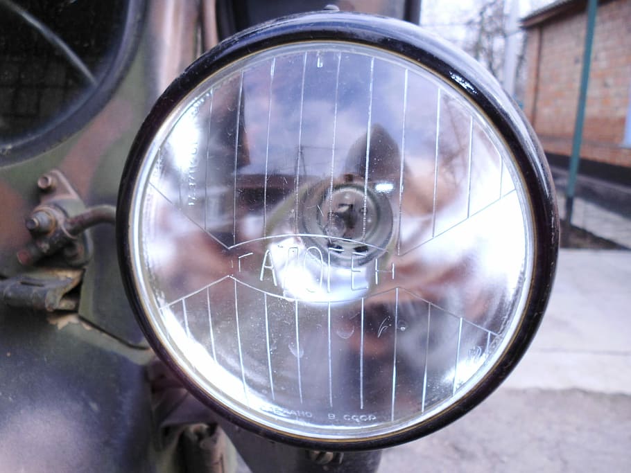 Headlights, Halogen, Lantern, Optics, machine, uaz, 469, front light HD wallpaper