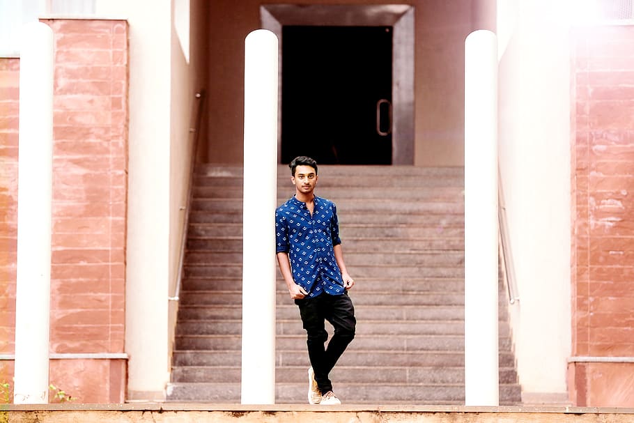 stairs, fashion, man, person, architectural design, architecture HD wallpaper