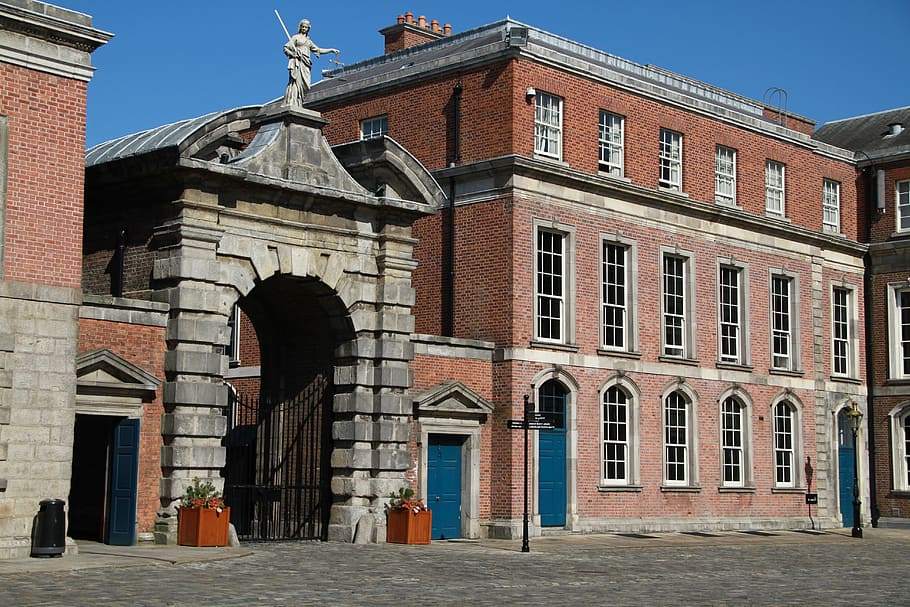 Castle, Gateway, Dublin, Landmark, Irish, medieval, monument HD wallpaper