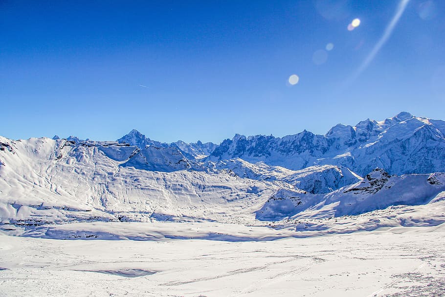 Mountain, Snow, Cloud, Winter, Nature, winter landscape, cold HD wallpaper